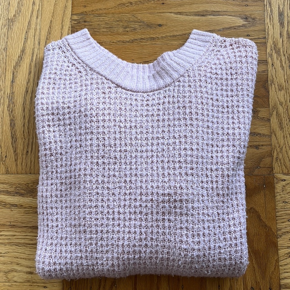AE Crew Neck Waffle Sweater